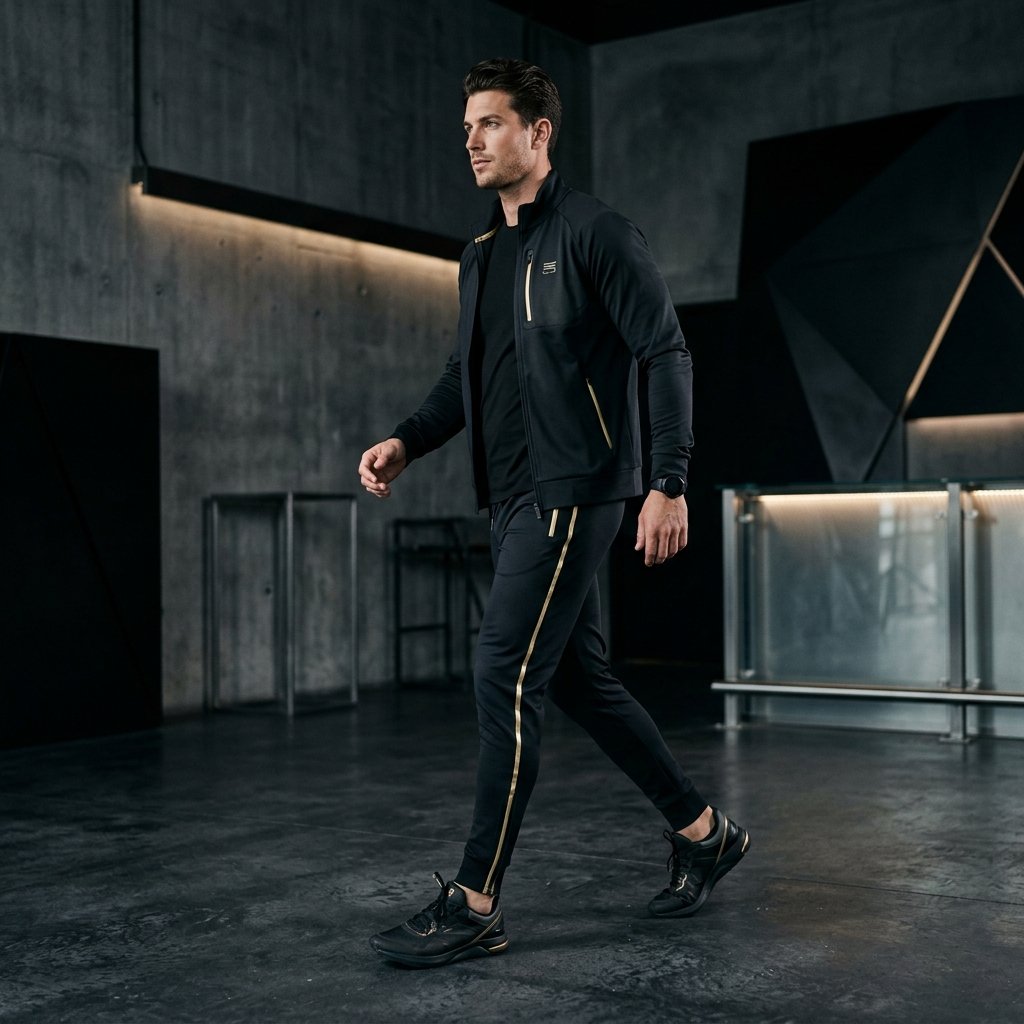 Premium Black Track Pants